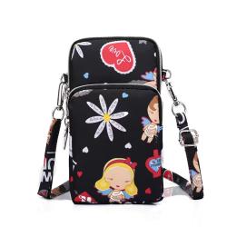 Custom Casual Mobile Shoulder Bag Women's Wrist Customs Wallet Cute Anime Oxford fabric mobile phone bag Cartoon Girl's ca bag