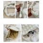 KBW676 Bubble Clouds Bag Pleated Armpit Down Cotton Bag Fashion Shoulder Slant Cross Casual Puff Women Bag