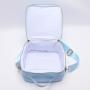 Keymay New NO MOQ 8 Colors Personalized Embroider Bag Back to School Girls Boys Food Nylon Picnic Bag Lunch Bag for Kids