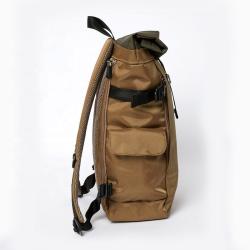 CHANGRONG Custom waterproof Polyester outdoor top roll backpack for men