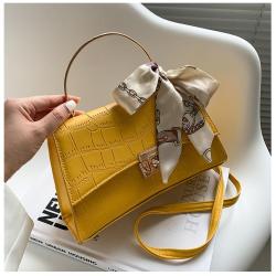 New Simple Fashion Shoulder Bag Custom Logo Handbag With Silk Scarf Handbags For Women