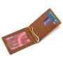 Wholesale Genuine Leather Rfid Wallet Men Money Clip Crazy Horse Leather  Money Clips