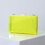 Daily wear multi-colors gold frame ladies fashion acrylic bag box 2024 CUBAN CHAIN