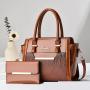 XL353 Fashionable Clutch Pu Leather Handbag New Design Handbags For Women Imported Anti Water Luxury Single Shoulder Bag Set