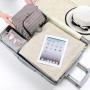 Gelory Stripe Travel Wash Bag Womens Toiletry Pouch Organizer Shaving Cosmetic Case Waterproof Storage Bag