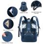 2022 LOVEVOOK  women men vintage school backpack with 15.6 laptop compartment bags/daypacks for business travel laptop backpacks