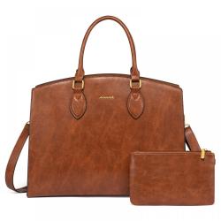 LOVEVOOK wholesale custom ladies stylish college waterproof PU leather business laptop briefcase for women shoulder tote handbag