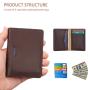 New Style Rfid Wallet bifold Card Holder Genuine Leather Credit Card Holder Wallet Thin Leather Multi Card Organizer Wallet