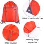Gelory Custom Logo Sports Gym Cinch Backpack String Tote Bag Bulk Drawstring Backpack Bags with Zipper Pocket and Headphone Hole