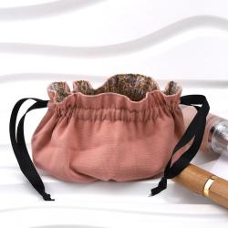 High Quality Drawstring Canvas Gift Packaging Pouch Custom Logo Printing Cotton Canvas Dust Cosmetic Makeup Bag