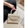 Good quality pearls clutch bag women square purses dress clutch bag champagne pearl luxury dinner clutch bag evening handbags