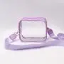 Special Hot Selling Waterproof Lightweight Gold Crossbody Bag Women Transparent Bag Zipper Pvc Transparent Bag