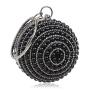 Hot selling round purses pearl beading bag handbags trendy wedding party bags women evening bag women clutch