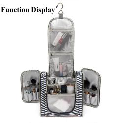 Fashion Design 2pcs/set Multi-functional waterproof canvas travel bag toiletry pouch with luggage strap custom logo Cosmetic bag