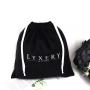2023 New Product Black Velvet Shoes Packaging Drawstring Bag For Handbag Custom Logo Printed Soft Velvet Dust Pouch