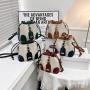 ZR686 Women's Bags Fashion PU Girl Retro Small Square Bag Simple Button Shoulder Lady Crossbody Phone Bucket Bag Female Party