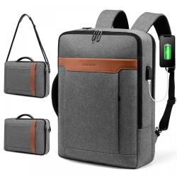 LOVEVOOK 2023 new Convertible Laptop Backpack Bag 15.6in shoulder message bags custom Travel College men women laptop backpack