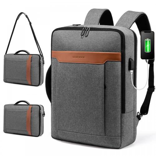 LOVEVOOK 2023 new Convertible Laptop Backpack Bag 15.6in shoulder message bags custom Travel College men women laptop backpack