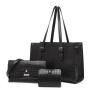 Custom carteras y bolsos de mujer Handbag 3 In 1 Set Tote Bag Pu Leather Crocodile Pattern Female Clutch Handbag
