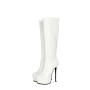 Botas De Mujer Ladies Fall Winter Stiletto Heels Dress Boots Women Thick Platform Side Zipper Thin High Heeled Knee High Boots