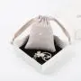Wholesale Small Cotton Linen Gift Cosmetic Bag Drawstring Cotton Muslin Dust Cosmetic Pouch