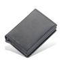OEP005 Custom Smart Card Holder Aluminium Pop Up PU Leather Men Credit Card Holder RFID Wallet With Card Holder