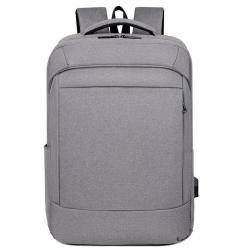 Large Capacity Men's Unisex Student Laptop Backpack Waterproof USB Custom Logo Zipper Closure Wholesale Business Backpack