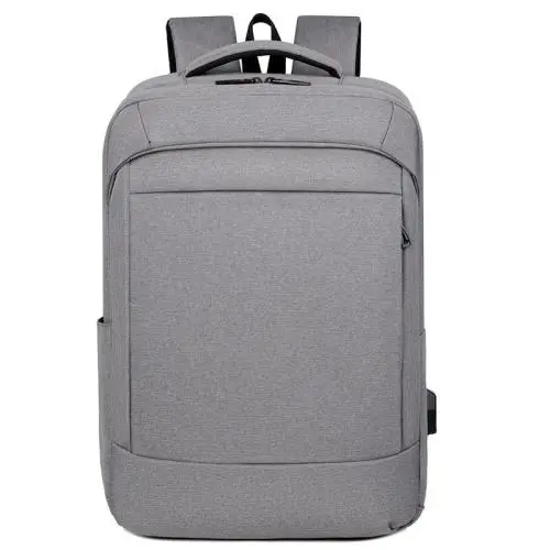 Large Capacity Men's Unisex Student Laptop Backpack Waterproof USB Custom Logo Zipper Closure Wholesale Business Backpack