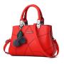 2024 Fashion Wholesale Ladies PU Hand Bags Leather Trending Bags Women's Handbags With Hair Ball