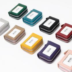 Hot Sale 2024 RFID  Anti-Degaussing Organ Card Holder Multi-Functional Anti-Theft Card Holder Double Zipper Coin Purse carteras para mujer