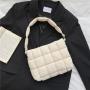 Factory New Quilted Cotton Women's Hand Bag Solid Color Ladies Shoulder Bag Fashion Plaid Female Unique Handbags
