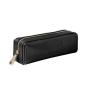 Customs logo pencil case designer PU leather pencil case pouch with zipper