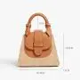 Factory Customized Summer Womens Handbags Luxury Vegan Leather Straw Raffia Fully Custom Elegant Beach Bags Ladies Hand Bags
