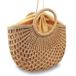 OEM Sac Plage En Paill 2022 Bolso Paja Bolsa De Palha Bors Paglia Large Tote Handmade Hollow Out Woven Beach Summer Straw Bags