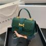 Handbag small women's bag 2024 new popular design fashion women's shoulder bag collision color crossbody small square bag