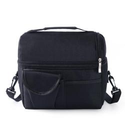 Food Lunch Box Insulated Bag Double-Layer Insulated Lunch Bag Eco Cooler Bag For Women