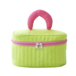 ZF318 New Cosmetic Bag Ladies Fashion Portable Travel Wash Handbag Waterproof Makeup Storage Bag color clash