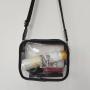 Fashion Designer Clear PVC Women Shoulder Messenger Bag Crossbody Bag PU Stadium Clear Cell Phone Bags