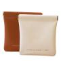 HR069 Women Cloud Mini Coin Wallet Makeup Bag PU Metal Dome Solid Color Card Purse Simple Ladies Lipstick Aunt Scarf Storage Bag