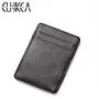 CUIKCA Magic Wallet Money Clip Unisex PU Leather Simple Slim Elastic Wallet Purse Business ID Credit Card Holder Bank Card Cases