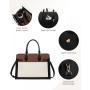 LOVEVOOK 15.6 In Laptop Tote Bag Office Work Bag Briefcase Professional Teacher Computer Purse PU Leather Shoulder Bag for Women