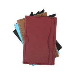 Custom Metal Business Name Card Holder Pop Up Wallet Card Holder Aluminum Card Case