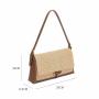 Wholesale Factory Custom Messenger Ladies Bag Fashionable Straw And Pu Sliding Bag Shoulder Had Bags For Women
