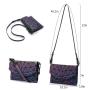 LOVEVOOK 2023 stylish crossbody bags fashion Geometric luminous PU leather shoulder purse women ladies messenger bags