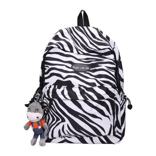 ZR232 Student Backpack Large Capacity Travel Backpack Korean Version Couple Travel Bag Fashion Leopard Backpack