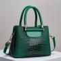 2024 New Bags for women Bright Leather Ladies Large Capacity Handbag with Single Chain Strap Fashionable Portable Style