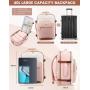 New Waterproof TSA-friendly Travel Essentials Bag with 3 Packing Cubes Toiletries 40L Large Travel laptop Backpack for Women Men