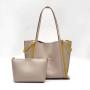 Newest Fashion Genuine Leather Women Tote Bags Shoulder Clutch 2 pcs handbag