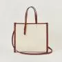 2021 New Arrival Simple Design Canvas Good  Quality Bag Lady Bag Vegan Leather Strap Tote Bag