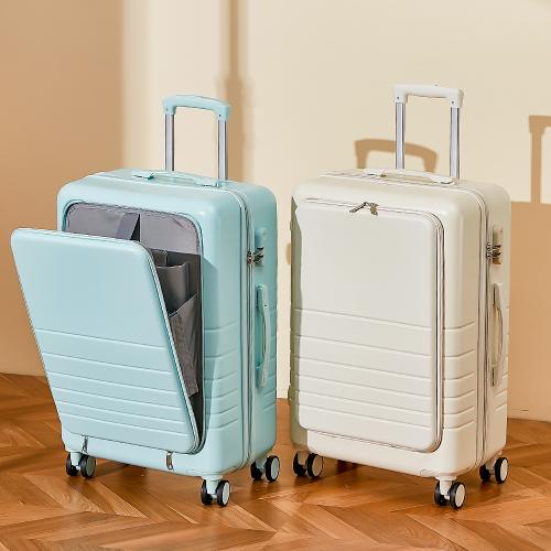Suitcase Large Capacity Luggage Female Front Open Lid Trolley Sets Case Male Boarding Code Universal Wheel Travel Case Trunk